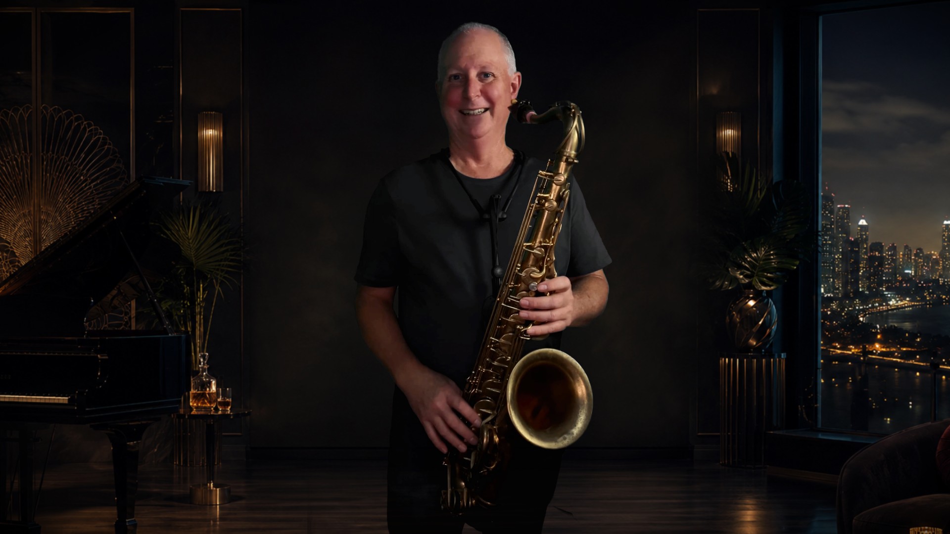 Andy performing Smooth Operator on tenor saxophone.
